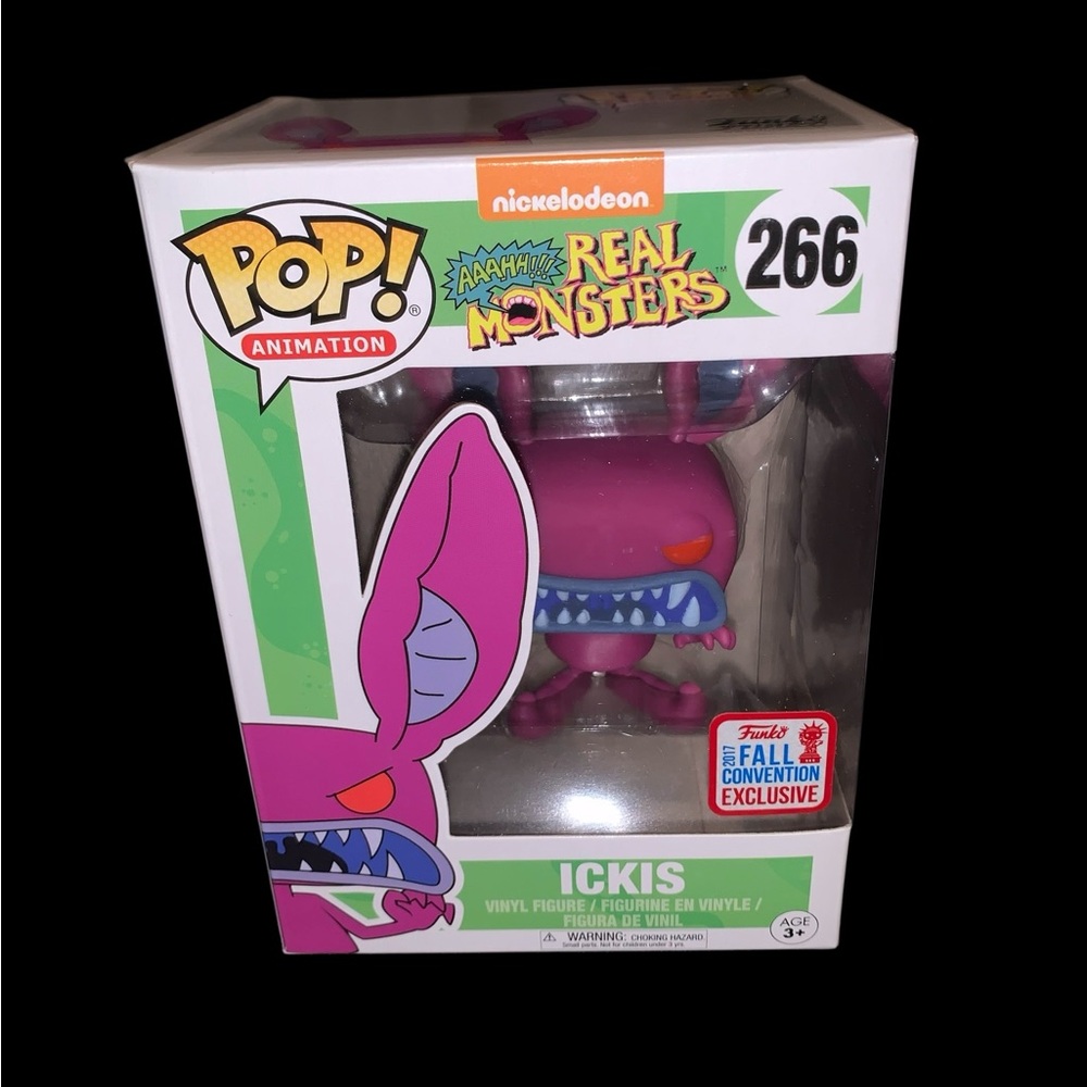 Vaulted 2017 Fall Con Ltd Ed Nickelodeon AAAHH!!! Real Monsters Ickis Funko Pop